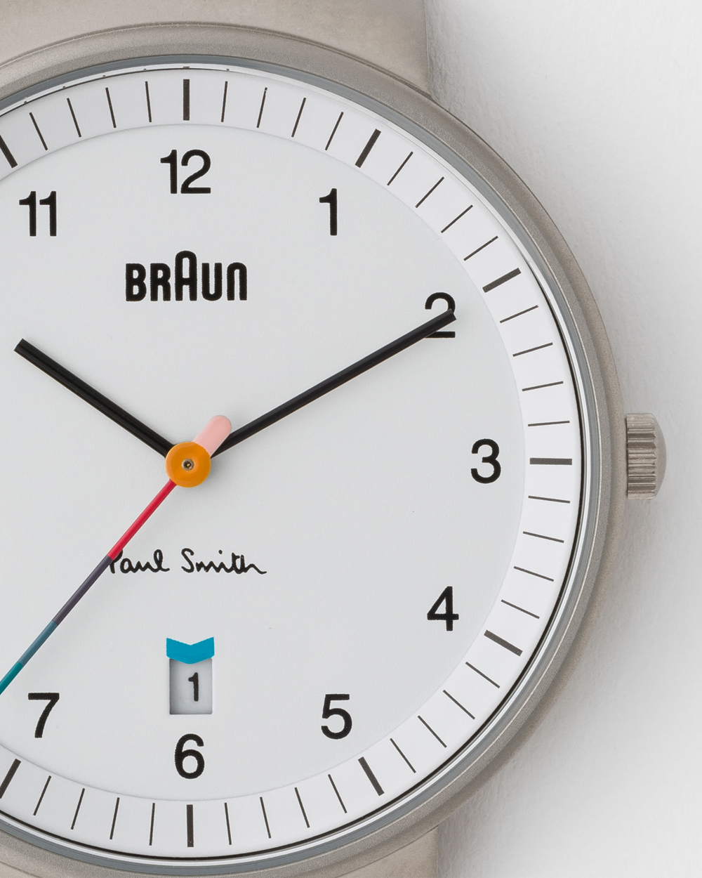 The Paul Smith + Braun Swiss-Made Watch